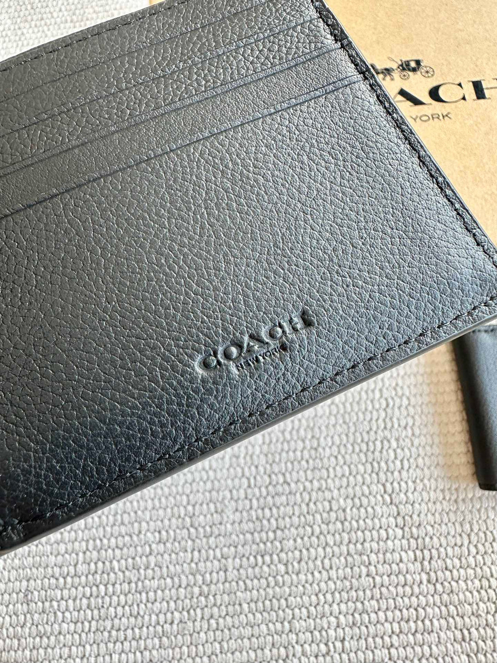 Coach Men’s Leather Wallet Gift Set (3-in-1)