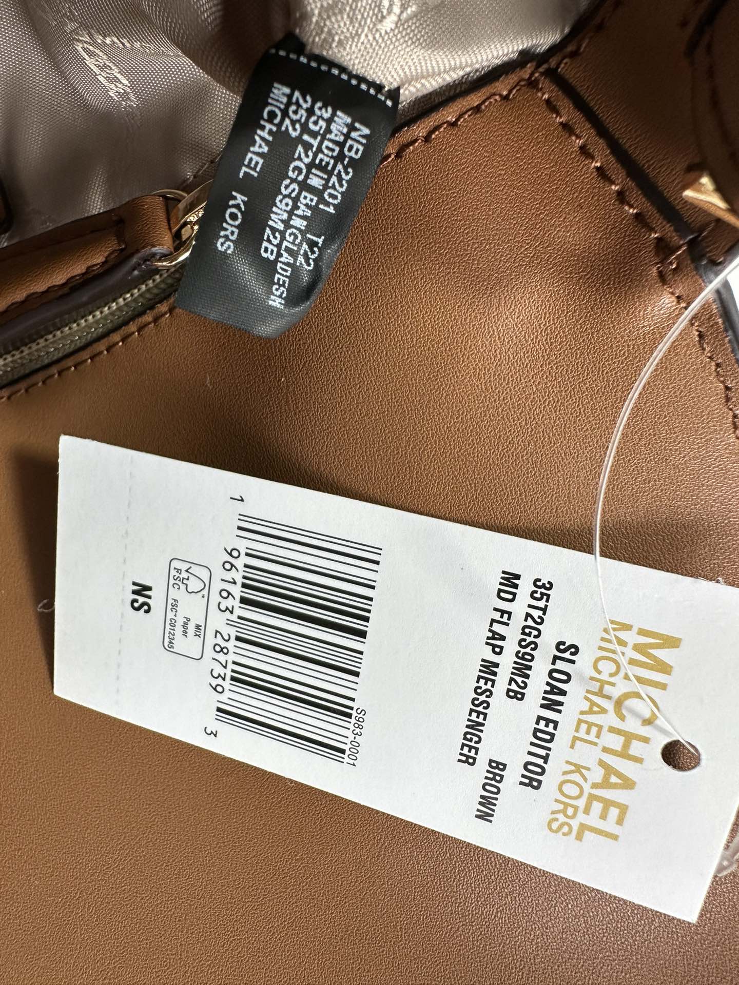 Michael Kors Sloan Editor Medium Logo Messenger Bag – Brown/Acorn