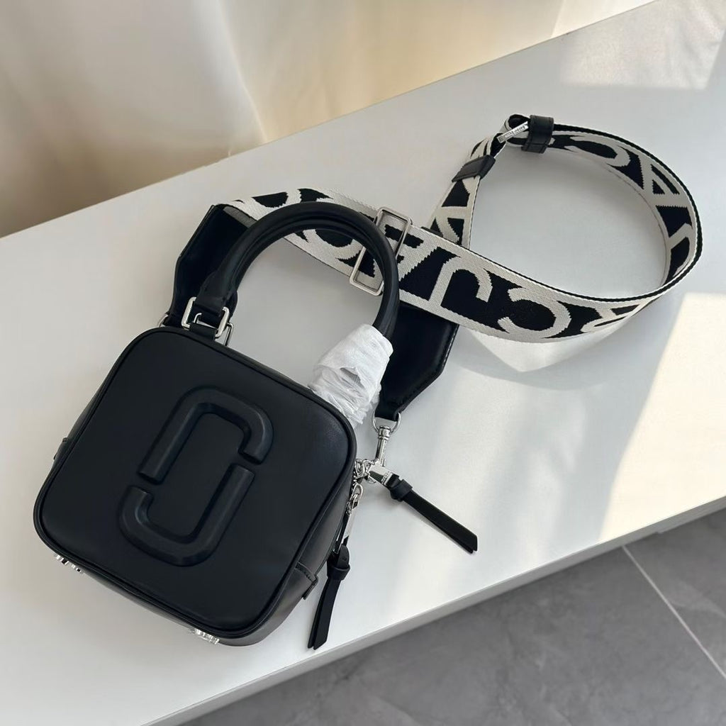 Marc Jacobs The Covered J Marc Cube Bag – Black