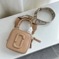 Marc Jacobs The Covered J Marc Cube Bag – Beige / Camel Leather