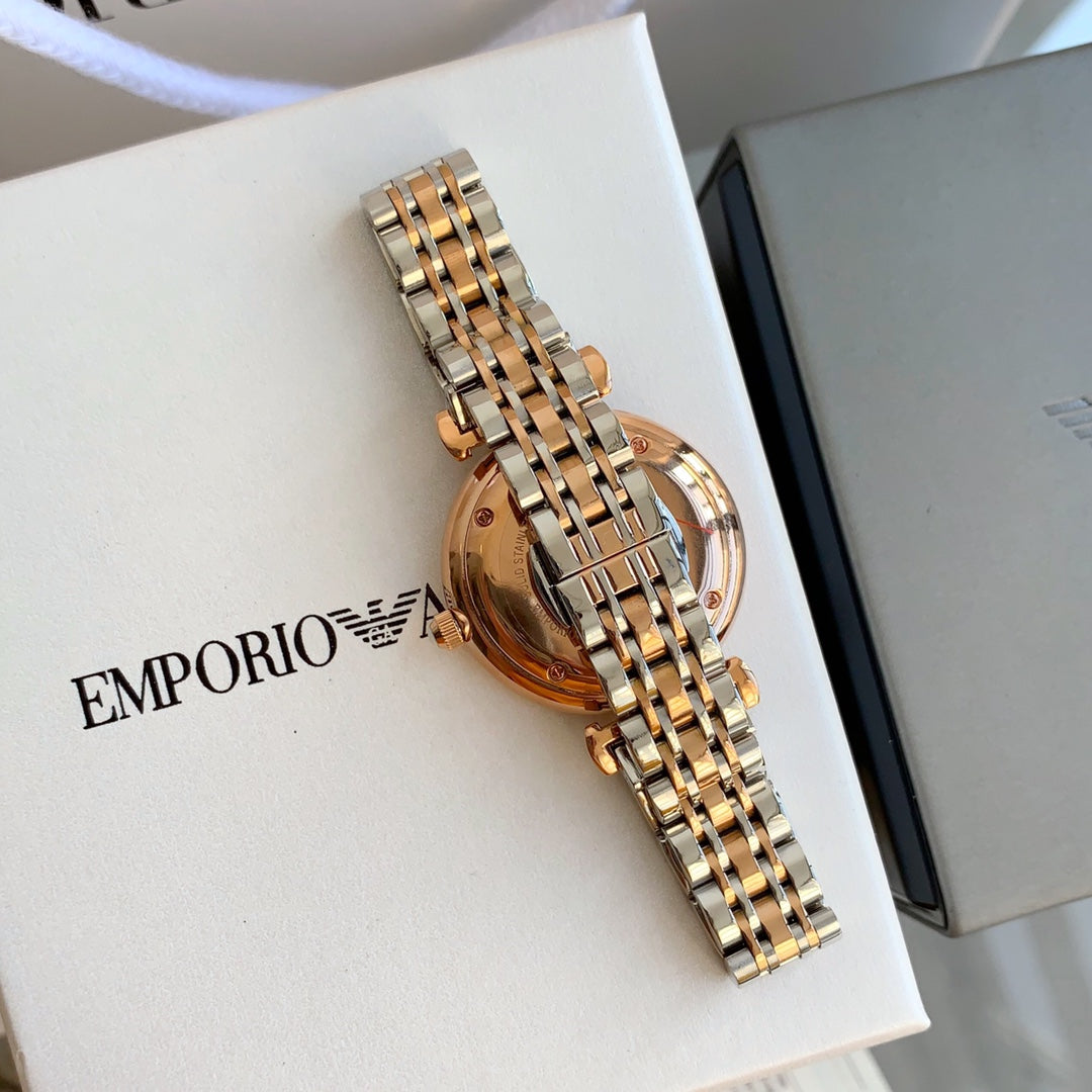 Emporio Armani AR1926 Rose Gold Stainless Steel Watch for Women