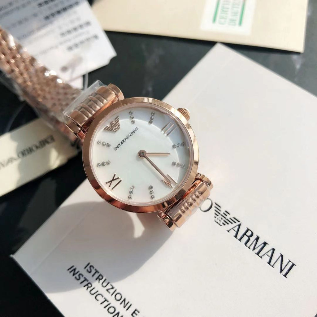 Emporio Armani Women’s Watch AR11223 – Rose Gold Stainless Steel Quartz Watch