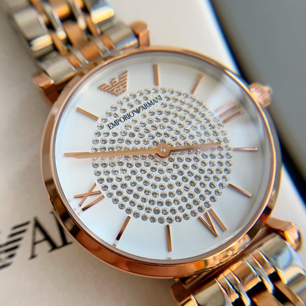 Emporio Armani AR1926 Rose Gold Stainless Steel Watch for Women