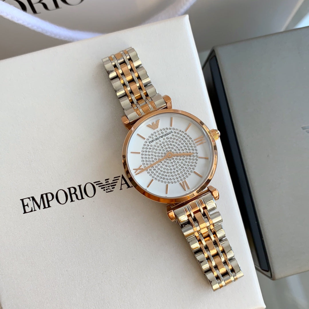 Emporio Armani AR1926 Rose Gold Stainless Steel Watch for Women