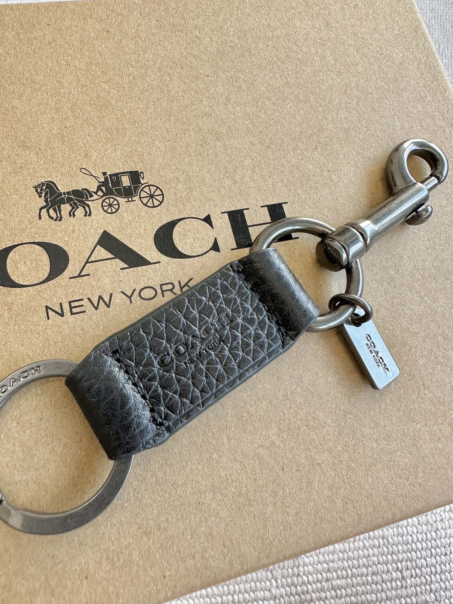 Coach Men’s Leather Wallet Gift Set (3-in-1)