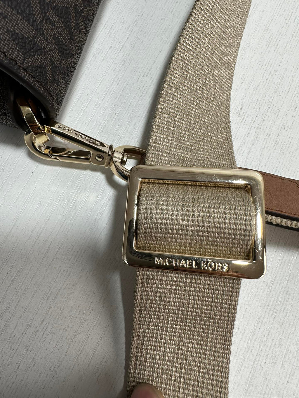 Michael Kors Sloan Editor Medium Logo Messenger Bag – Brown/Acorn