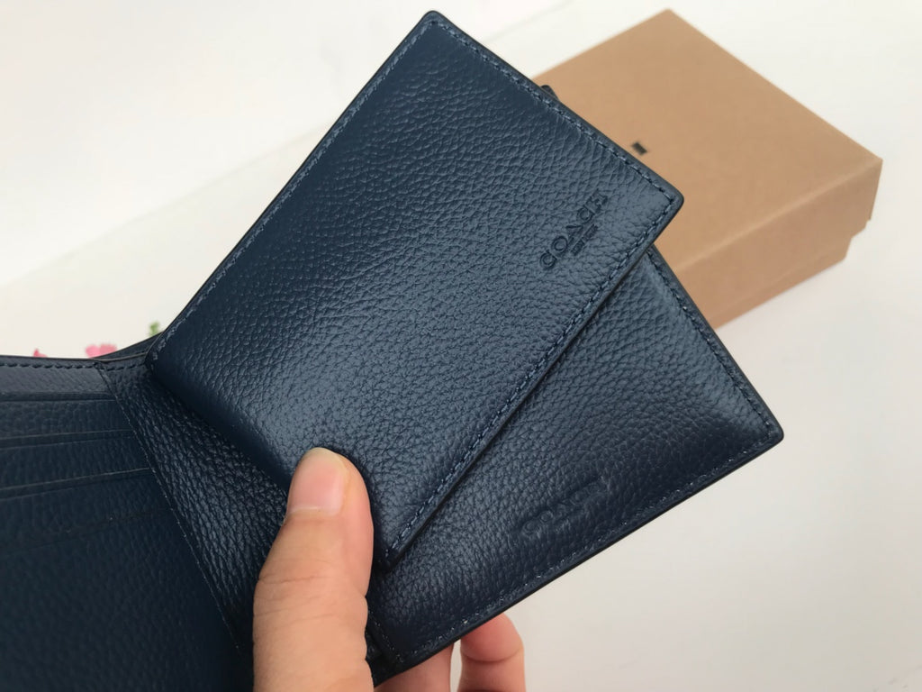 Coach Men’s Leather Wallet – Woven Detail