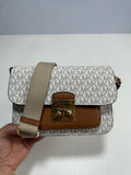 Michael Kors Sloan Editor Medium Flap Messenger Bag – Vanilla