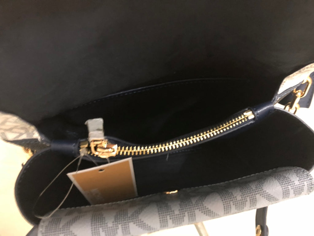 Michael Kors Cece Medium Logo Shoulder Bag (Brown Multi)