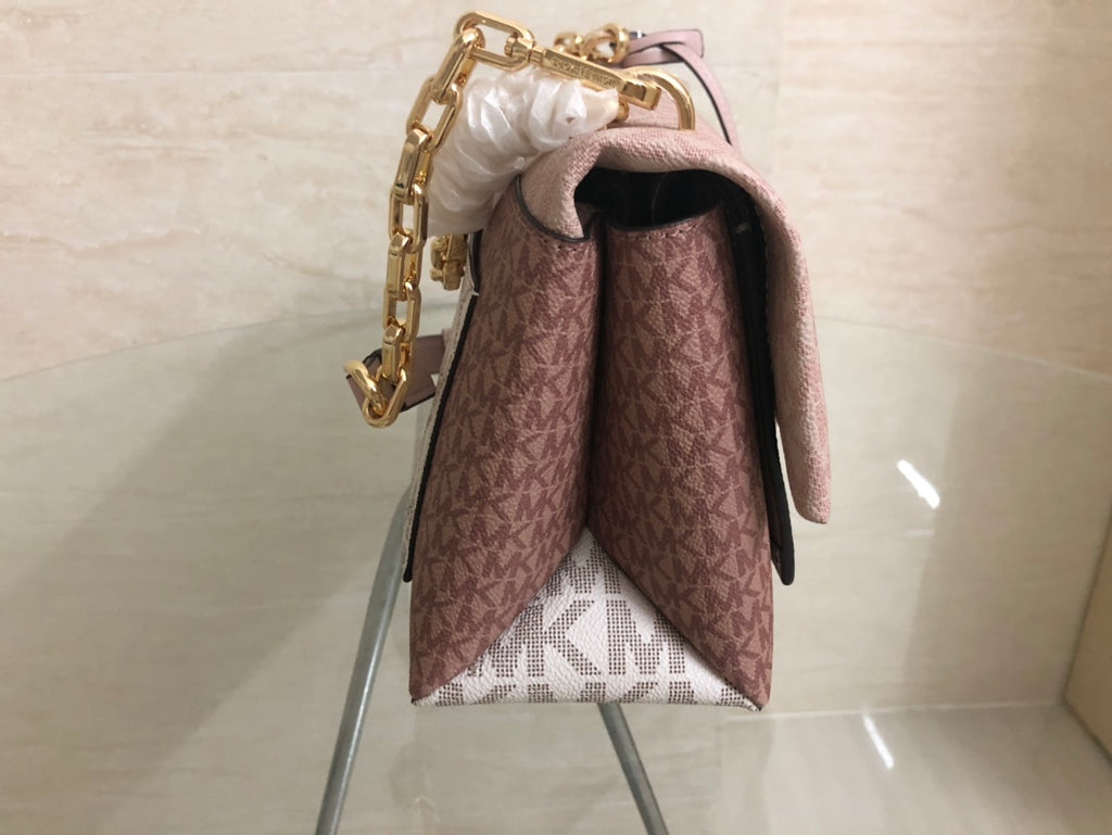 Michael Kors Cece Medium Logo Shoulder Bag in a tri-color design