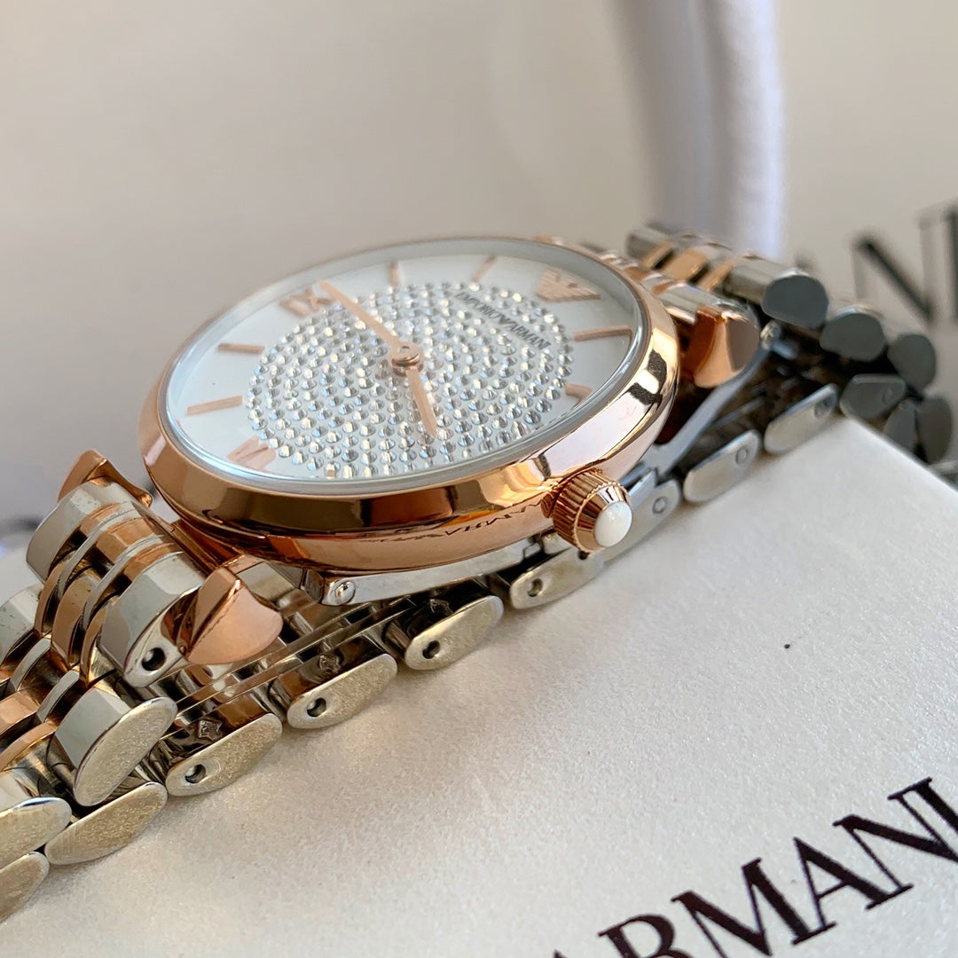 Emporio Armani AR1926 Rose Gold Stainless Steel Watch for Women