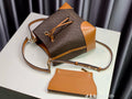 Michael Kors Mercer Mini Logo Bucket Bag – Borwn Signature Logo