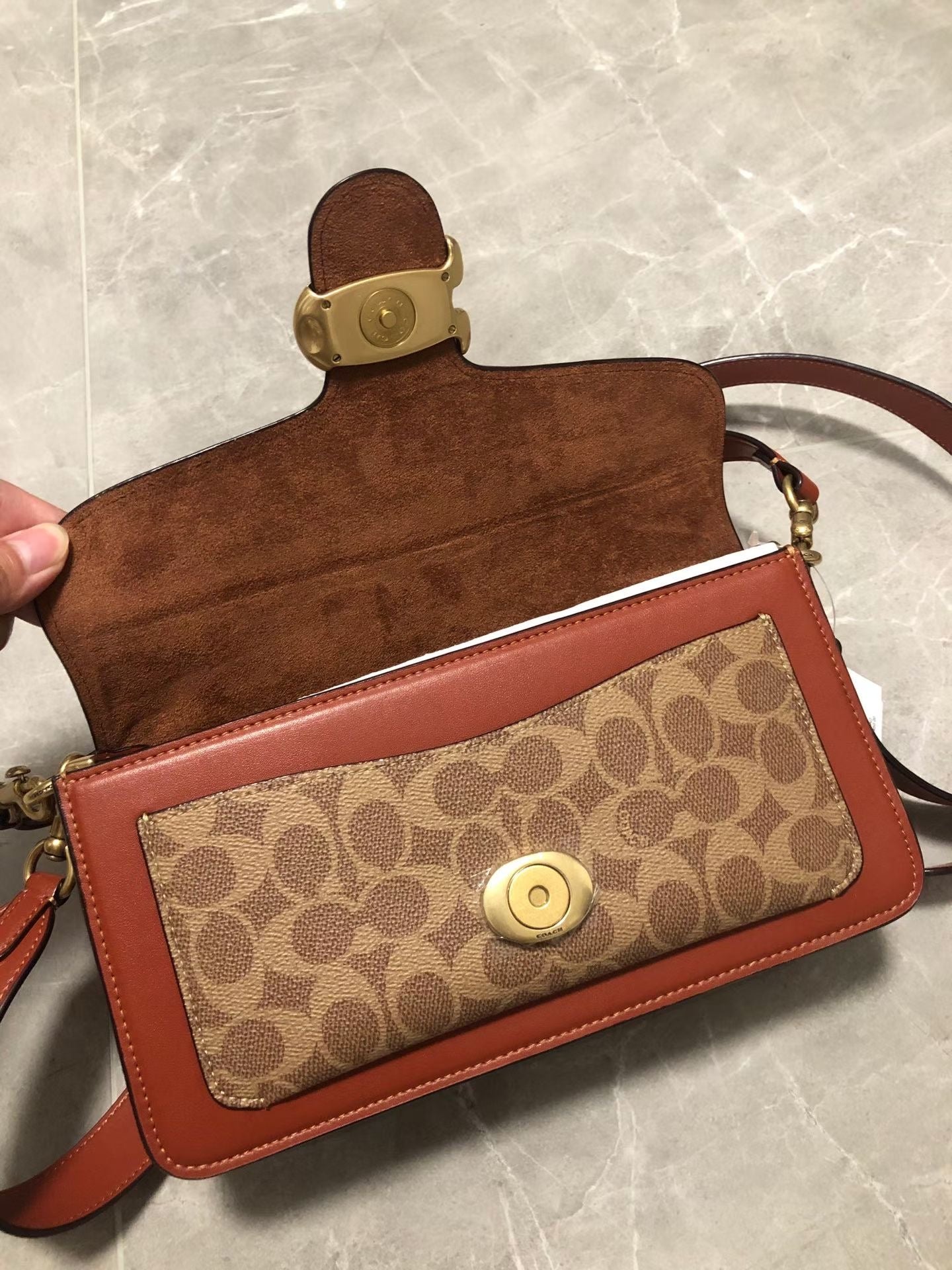 Coach Tabby 26 Shoulder Bag – Brown Signature Canvas