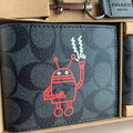 Coach Men’s Wallet Set – Robot Graphic