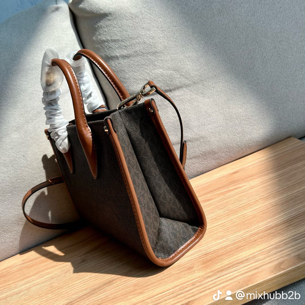 Michael Kors Mirella Small Tote Bag – Brown Signature Canvas