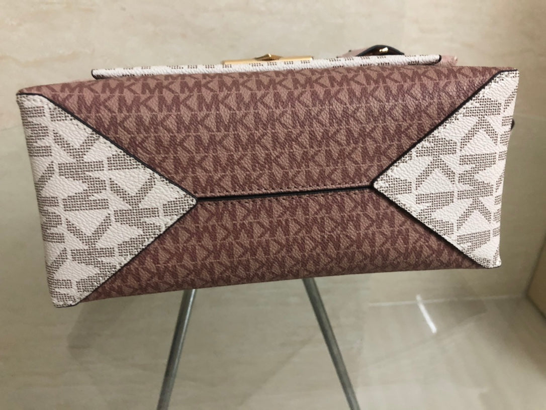 Michael Kors Cece Medium Logo Shoulder Bag in a tri-color design