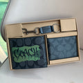 Coach Men’s Short Wallet Set – Graffiti Signature
