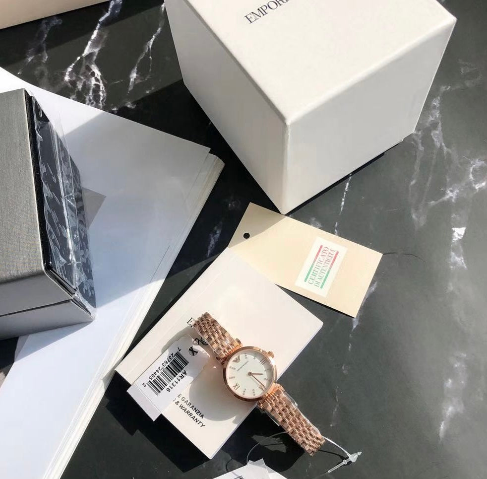 Emporio Armani Women’s Watch AR11223 – Rose Gold Stainless Steel Quartz Watch