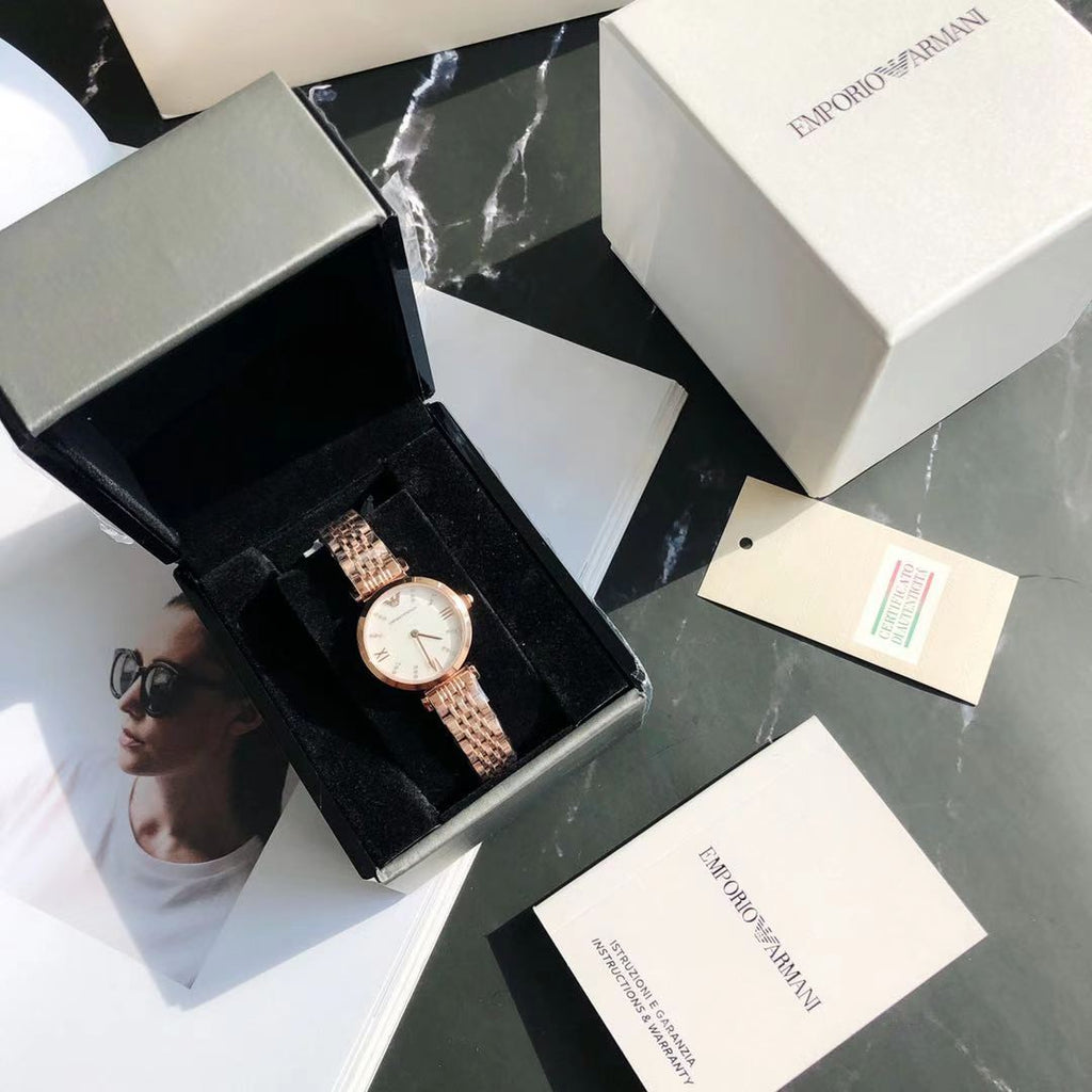Emporio Armani Women’s Watch AR11223 – Rose Gold Stainless Steel Quartz Watch