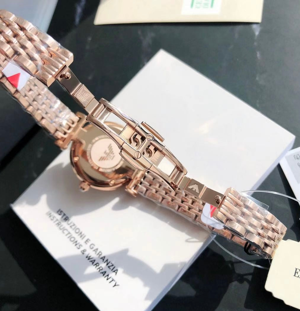 Emporio Armani Women’s Watch AR11223 – Rose Gold Stainless Steel Quartz Watch