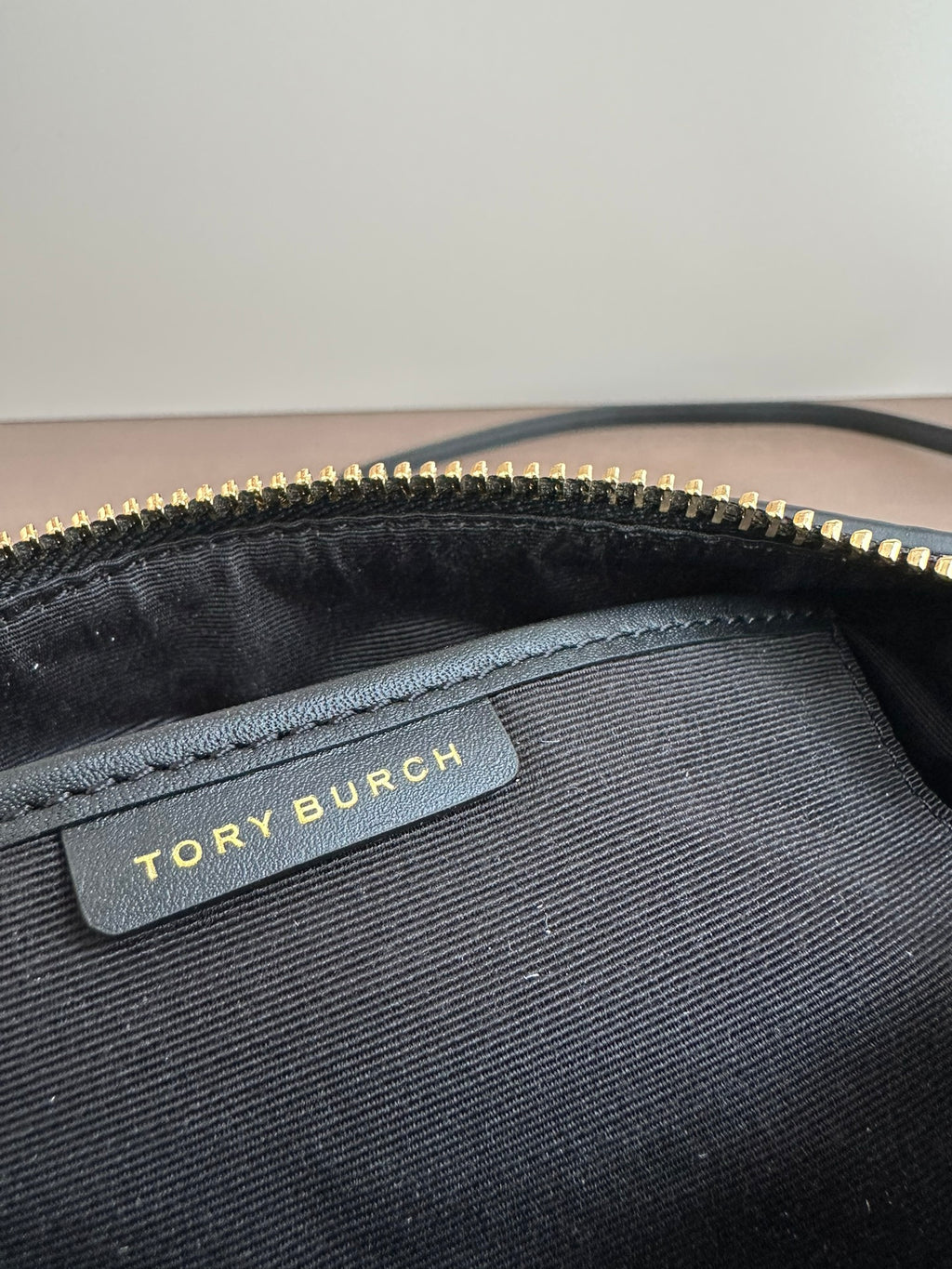 Tory Burch T Monogram Mini Barrel Bag – Navy Jacquard