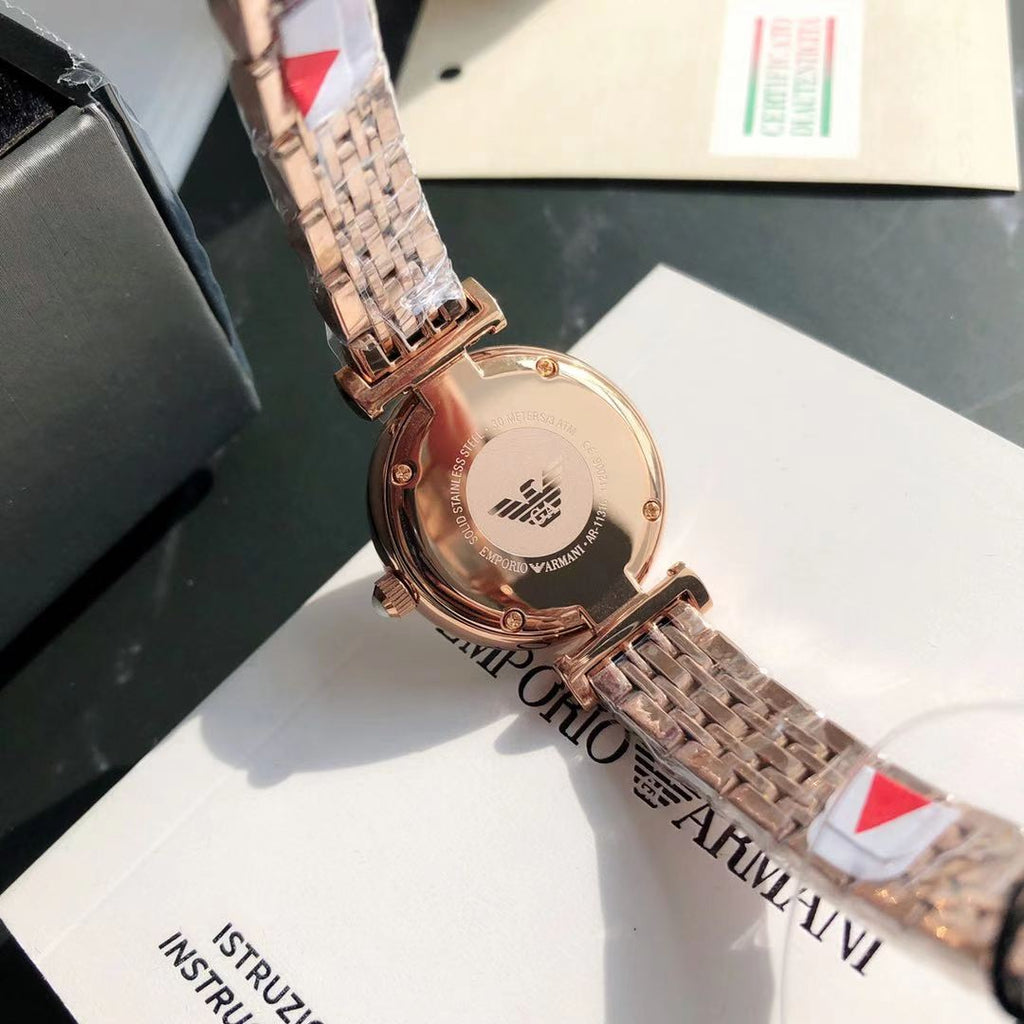 Emporio Armani Women’s Watch AR11223 – Rose Gold Stainless Steel Quartz Watch
