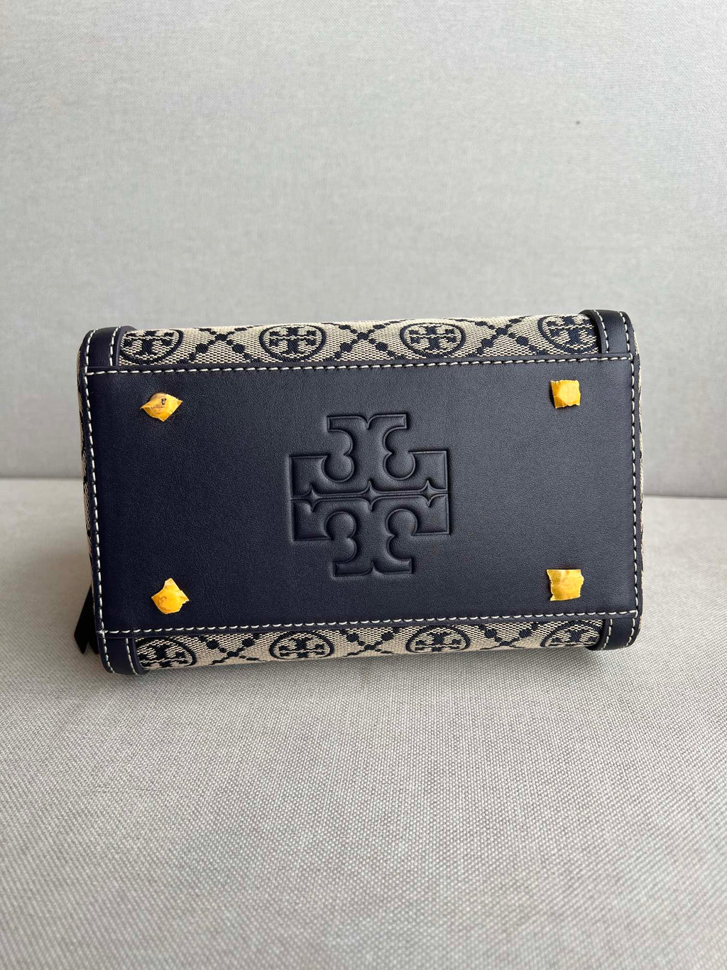 Elegant Monogram Mini Boston Bag with Strap