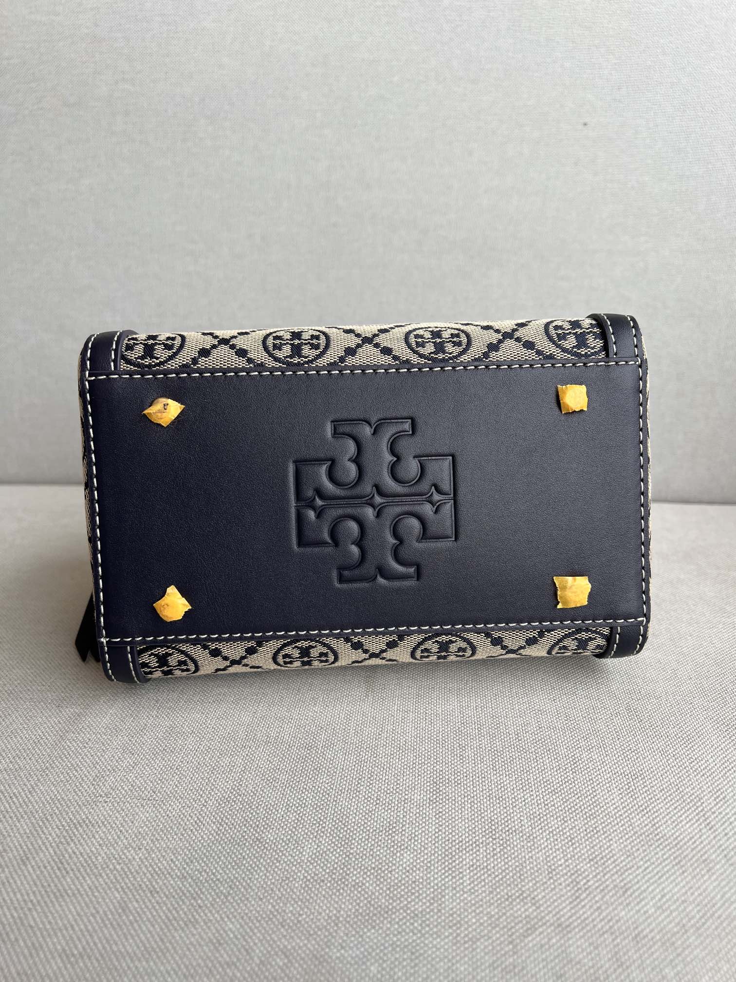 Elegant Monogram Mini Boston Bag with Strap