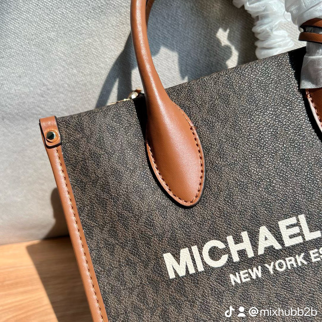 Michael Kors Mirella Small Tote Bag – Brown Signature Canvas