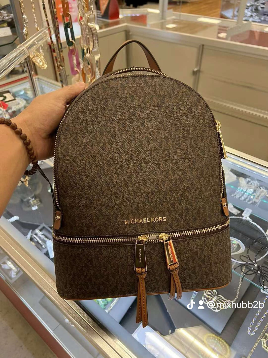 Michael Kors Rhea Medium Logo Backpack