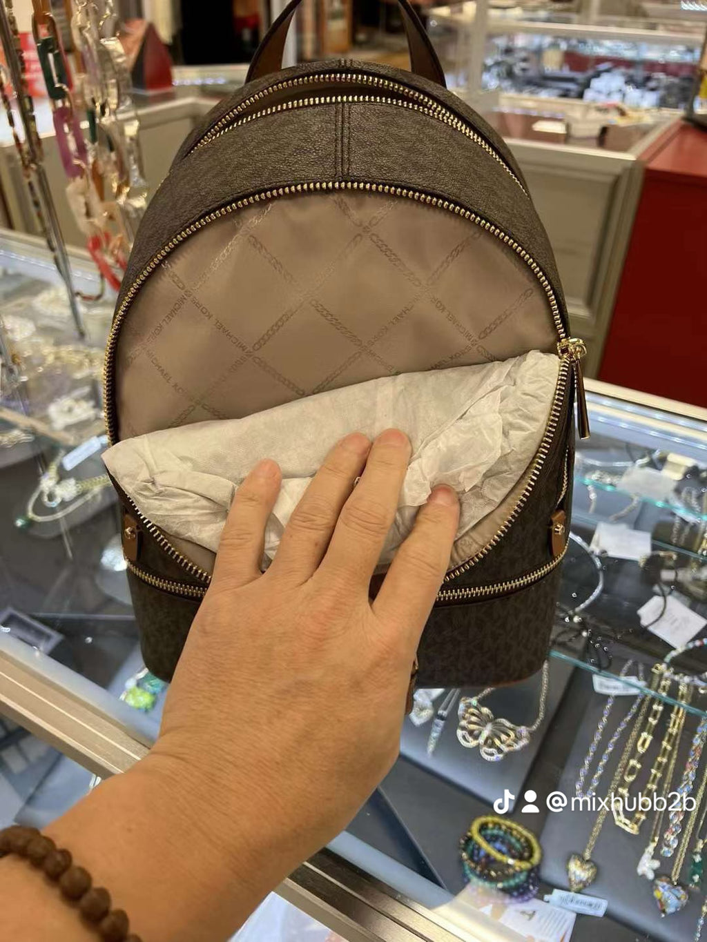 Michael Kors Rhea Medium Logo Backpack