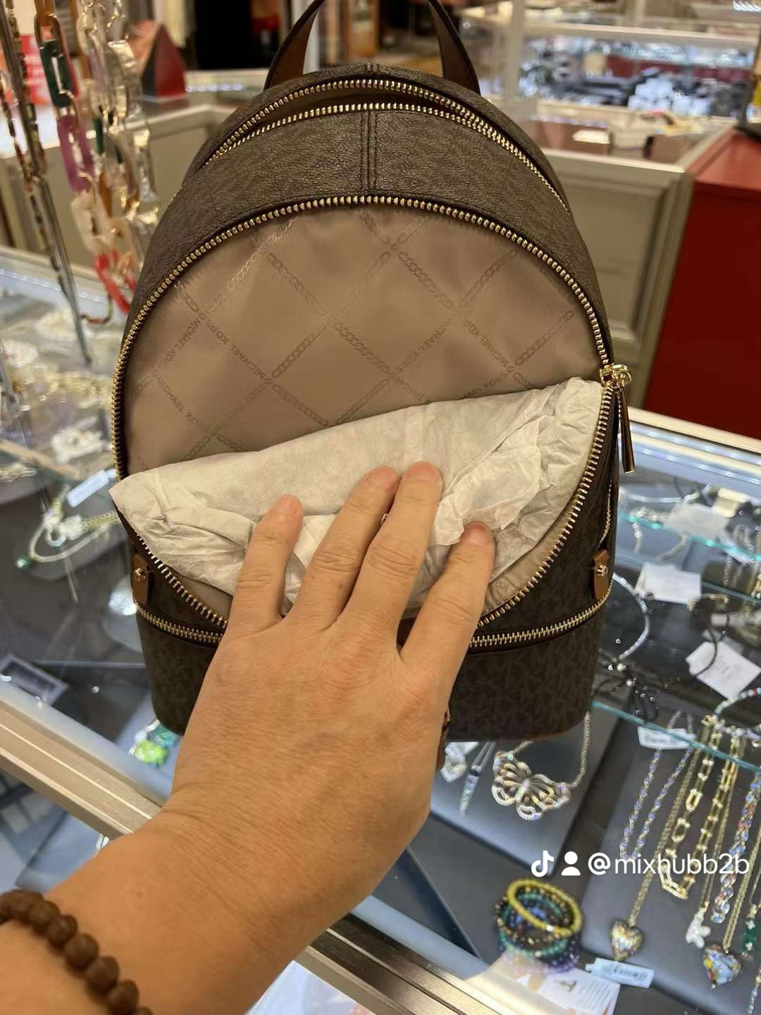 Michael Kors Rhea Medium Logo Backpack