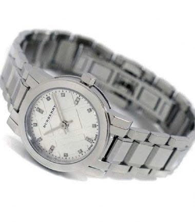 Burberry Charity 100 Diamonds Silver 26mm Women Stainless Steel Watch BU9213