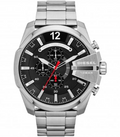 Diesel Men Quartz Chronograph Date Silver Stainless Steel Watch (DZ4308)