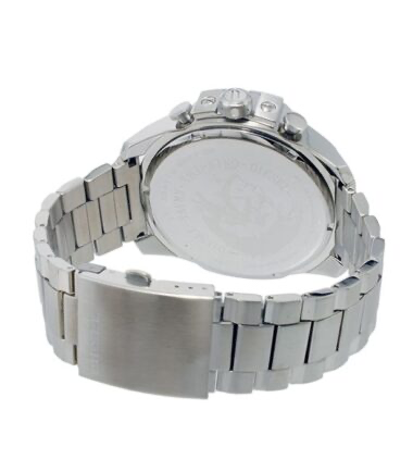 Diesel Men Quartz Chronograph Date Silver Stainless Steel Watch (DZ4308)